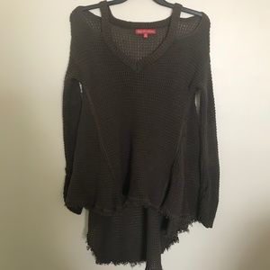 Asks Fifth Avenue cold shoulder sweater